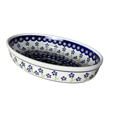 Tava pentru copt ovala, Hope, ceramica smaltuita, pictata manual, 19,0 x 27,5 cm, volum 1,4 L [4]