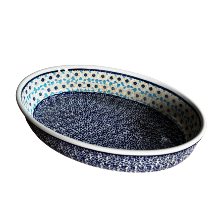 Tava pentru copt ovala, Riverdance ceramica smaltuita, pictata manual, 19,0 x 27,5 cm, volum 1,4 L [7]