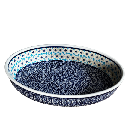 Tava pentru copt ovala, Riverdance ceramica smaltuita, pictata manual, 19,0 x 27,5 cm, volum 1,4 L [2]