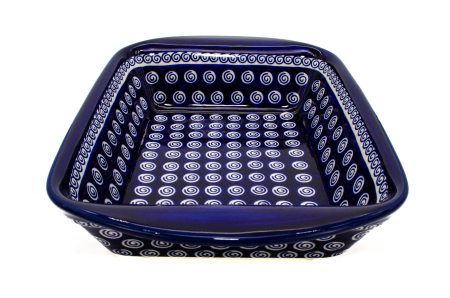 Tava pentru copt Polka Dots, dreptunghiulara, ceramica smaltuita, pictata manual, 23,3 x 35,5 cm, volum 2,0 L [2]