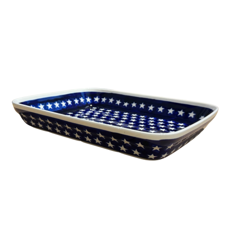 Tava pentru copt Stars, ceramica smaltuita, pictata manual, 22,5 x 29,5 cm, volum 1,7 L [6]