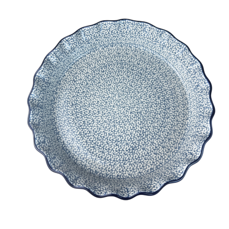 Tava tarta Blue Sea, ceramica smaltuita, pictata manual, diametru 25,5 cm [1]