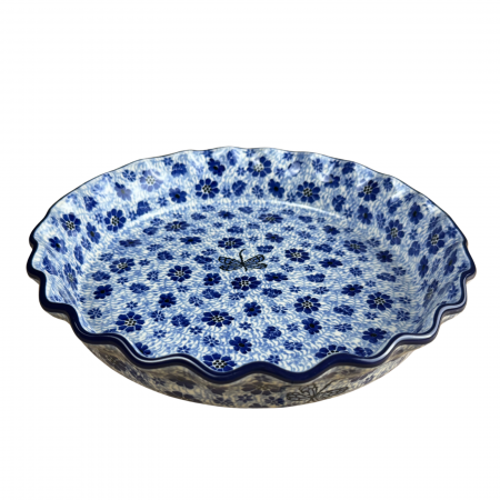 Tava tarta Butterfly Dance, ceramica smaltuita, pictata manual, diametru 25,5 cm [1]