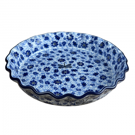 Tava tarta Butterfly Dance, ceramica smaltuita, pictata manual, diametru 25,5 cm [8]