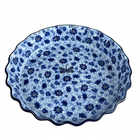 Tava tarta Butterfly Dance, ceramica smaltuita, pictata manual, diametru 25,5 cm [7]