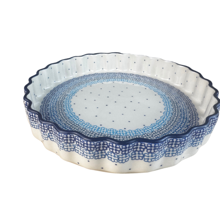 Tava tarta Morning Glory, ceramica smaltuita, pictata manual, 24 cm [2]