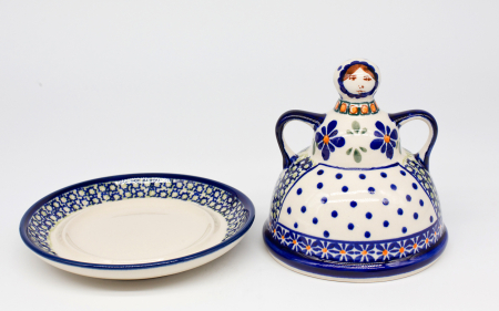 Untiera cu capac "figurina"  Joy, ceramica smaltuita, pictata manual, 12,0 x 14,3 cm [4]