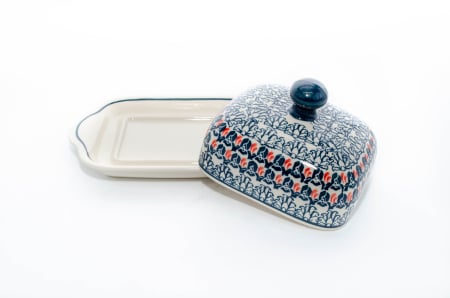 Untiera dreptunghiulara cu capac Flower Bed, ceramica smaltuita, pictata manual, 15,5 x 21,0 cm [3]