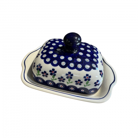 Untiera dreptunghiulara cu capac Hope, ceramica smaltuita, pictata manual, 10,5 x 20,0 cm [1]