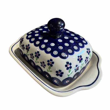 Untiera dreptunghiulara cu capac Hope, ceramica smaltuita, pictata manual, 10,5 x 20,0 cm [3]