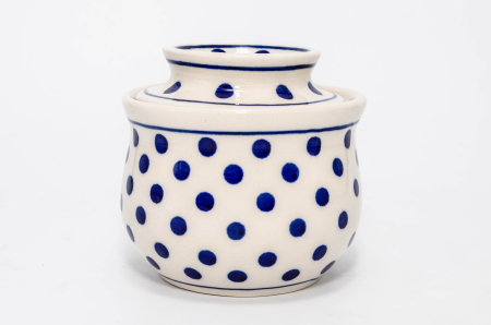 Untiera frantuzeasca Blue Dots, ceramica smaltuita, pictata manual, 11,0x11,0 cm [1]