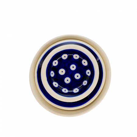 Untiera frantuzeasca Blue Eyes, ceramica smaltuita, pictata manual, 11,0x11,0 cm [4]
