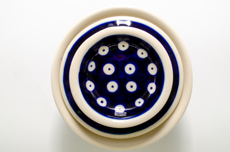 Untiera frantuzeasca Blue Eyes, ceramica smaltuita, pictata manual, 11,0x11,0 cm [3]