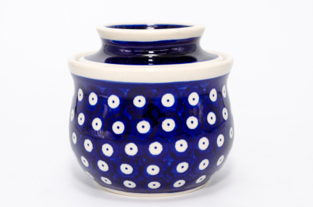 Reduceri - Untiera frantuzeasca Blue Eyes, ceramica smaltuita, pictata manual, 11,0x11,0 cm