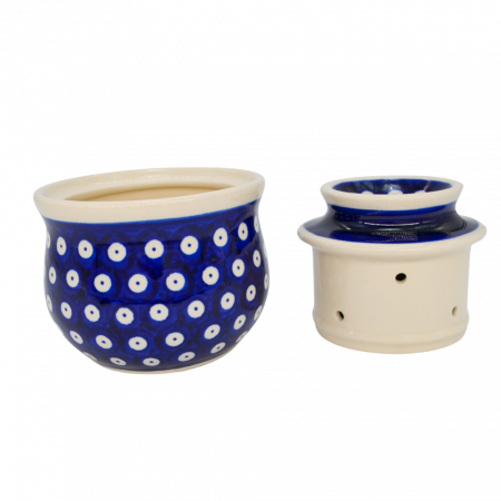 Untiera frantuzeasca Blue Eyes, ceramica smaltuita, pictata manual, 11,0x11,0 cm [2]