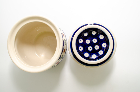 Untiera frantuzeasca Blue Eyes Festive, ceramica smaltuita, pictata manual, 11,0x11,0 cm [2]