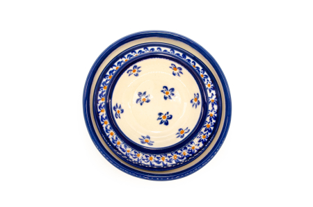 Untiera frantuzeasca Blue Field, ceramica smaltuita, pictata manual, 11,0x11,0 cm [2]