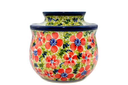 Untiera frantuzeasca Fire Poppies, ceramica smaltuita, pictata manual, 11,0x11,0 cm [6]
