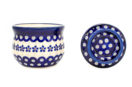 Untiera frantuzeasca Floral Peacock, ceramica smaltuita, pictata manual, 11,0 x 11,0 cm [2]