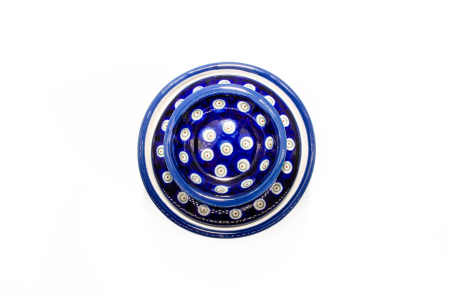 Untiera frantuzeasca Floral Peacock, ceramica smaltuita, pictata manual, 11,0 x 11,0 cm [5]