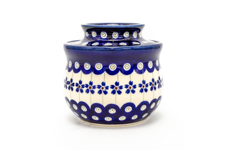 Untiera frantuzeasca Floral Peacock, ceramica smaltuita, pictata manual, 11,0 x 11,0 cm [0]