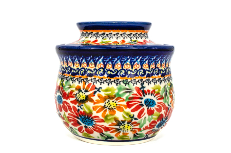 Untiera frantuzeasca Flower Jungle, ceramica smaltuita, pictata manual, 11,0x11,0 cm [0]