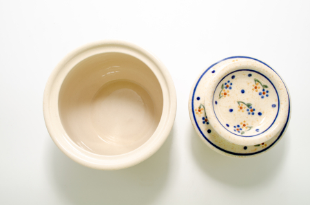 Untiera frantuzeasca Little Flowers, ceramica smaltuita, pictata manual, 11,0x11,0 cm [1]