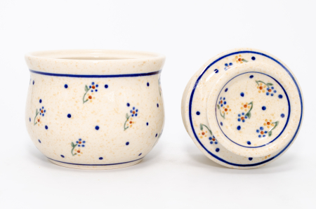Untiera frantuzeasca Little Flowers, ceramica smaltuita, pictata manual, 11,0x11,0 cm [4]
