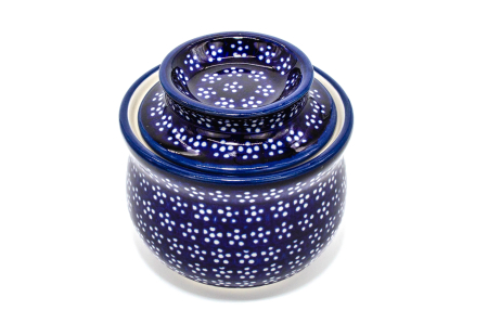 Untiera frantuzeasca Navy Blue, ceramica smaltuita, pictata manual, 11,0x11,0 cm [2]