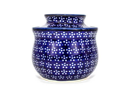 Untiere - Untiera frantuzeasca Navy Blue, ceramica smaltuita, pictata manual, 11,0x11,0 cm