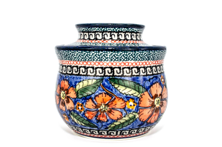 Untiera frantuzeasca Poppy Bouquet, ceramica smaltuita, pictata manual, 11,0x11,0 cm [0]