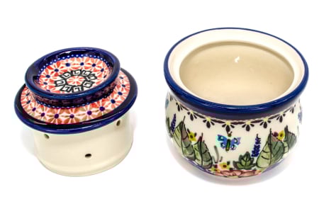 Untiera frantuzeasca Poppy Fountain, ceramica smaltuita, pictata manual, 11,0x11,0 cm [2]