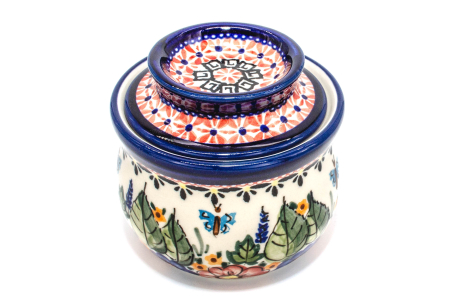 Untiera frantuzeasca Poppy Fountain, ceramica smaltuita, pictata manual, 11,0x11,0 cm [3]