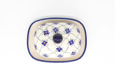 Untiera ovala cu capac Cottage Garden, ceramica smaltuita, pictata manual 12,0 x 15,7 cm [3]