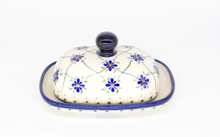 Reduceri - Untiera ovala cu capac Cottage Garden, ceramica smaltuita, pictata manual 12,0 x 15,7 cm