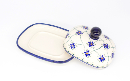 Untiera ovala cu capac Cottage Garden, ceramica smaltuita, pictata manual 12,0 x 15,7 cm [2]