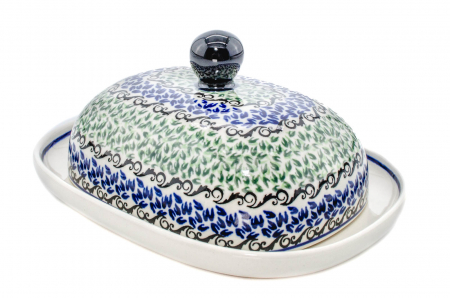 Untiera ovala cu capac Sweet Dreams, ceramica smaltuita, pictata manual, 15,0 x 19,8 cm [2]