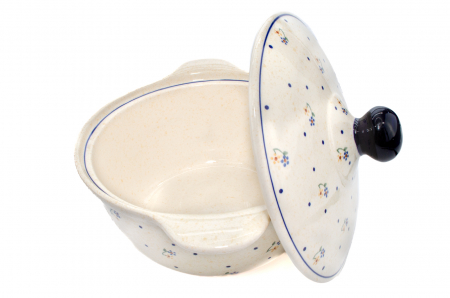 Vas cuptor, rotund, cu capac, Little Flowers ceramica smaltuita, pictat manual, diametru 30,4 cm, volum 2,1 L [4]