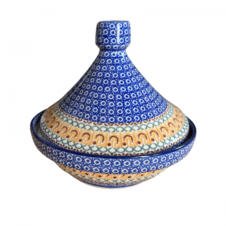 Vas pentru cuptor Tajine, Morning Sunrise, ceramica smaltuita, pictat manual, diametru 26,6 cm [2]