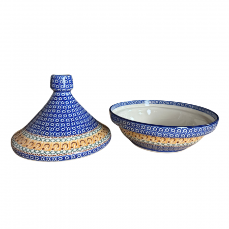 Vas pentru cuptor Tajine, Morning Sunrise, ceramica smaltuita, pictat manual, diametru 26,6 cm [6]