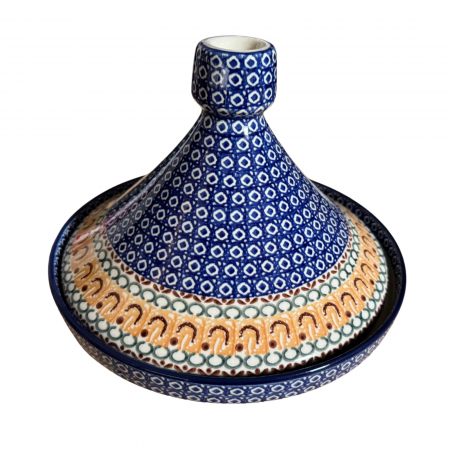 Vas pentru cuptor Tajine, Morning Sunrise, ceramica smaltuita, pictat manual, diametru 26,6 cm [7]
