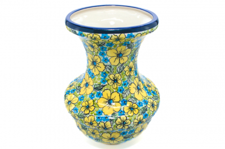 Vaza ceramica, decorativa, Colorfull Mosaic , smaltuita, impermeabila, pictata manual, inaltime 28,5 cm [3]