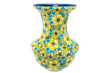 Vaza ceramica, decorativa, Colorfull Mosaic , smaltuita, impermeabila, pictata manual, inaltime 28,5 cm [0]