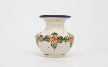 Vaza decorativa Emotions, ceramica smaltuita, impermeabila, pictata manual, 11,1 cm [0]