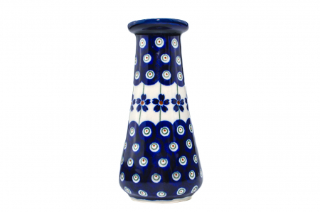 Vaza decorativa Floral Peacock ceramica smaltuita, impermeabila, pictata manual, 13,7 cm [0]