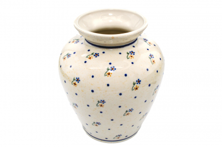 Vaza decorativa Little Flowers, ceramica smaltuita, impermeabila, pictata manual, 19,7 cm [1]