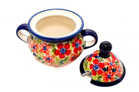 Zaharnita ceramica Fire Poppies ceramica smaltuita, pictata manual, 350 ml [5]