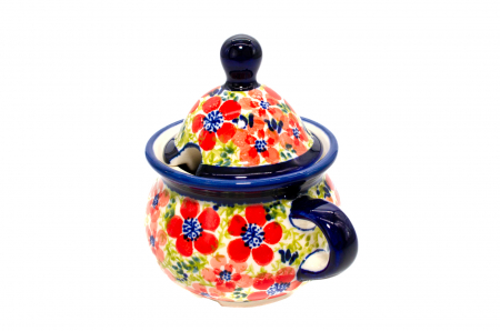 Zaharnita ceramica Fire Poppies ceramica smaltuita, pictata manual, 350 ml [2]