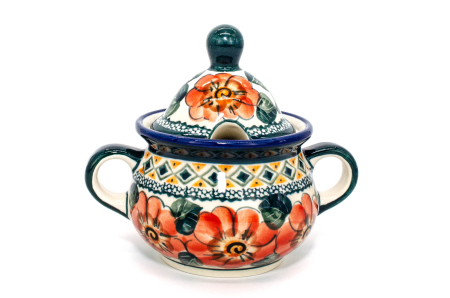 Zaharnita ceramica Flower Field, ceramica smaltuita, pictata manual, 350 ml [2]