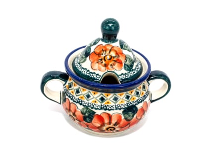 Zaharnita ceramica Flower Field, ceramica smaltuita, pictata manual, 350 ml [5]